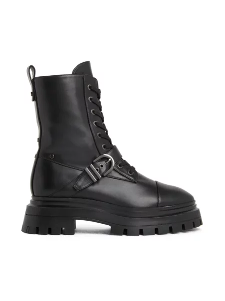 Botki Stuart Weitzman skórzane czarne