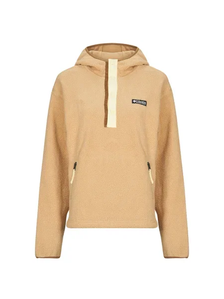 Dámska fleecová mikina Columbia Helvetia II Hoodie canoe béžová