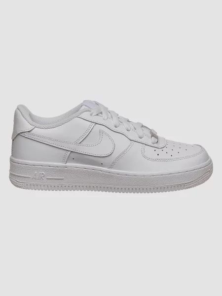 Кожаные повседневные кроссовки Nike Air Force 1 белые