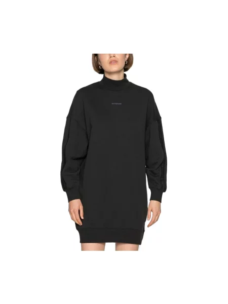 Sukienka Calvin Klein z logo czarna
