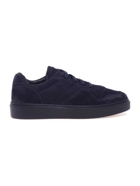 Sneakersy Doucal's skórzane niebieskie