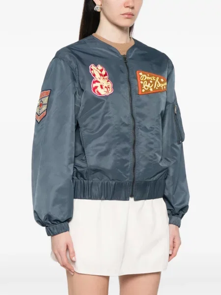 Geacă Kenzo cu aplicații albastru