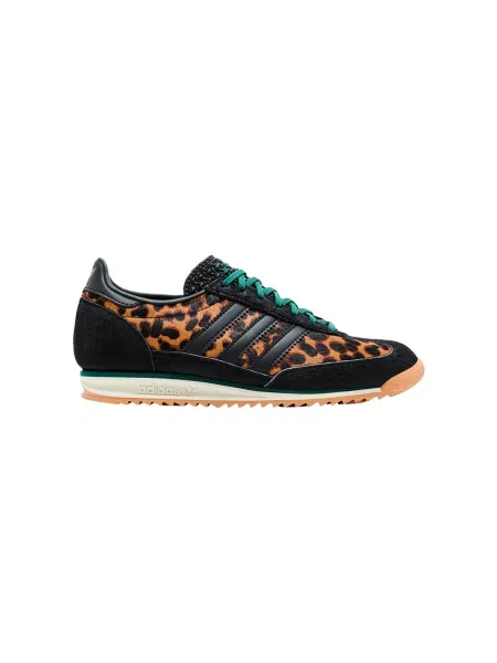 Pantofi Adidas cu imagine cu model leopard verde