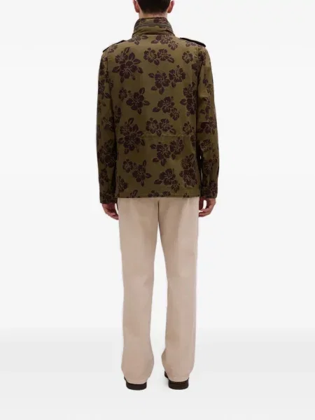 Geacă Aspesi cu model floral cu imagine verde