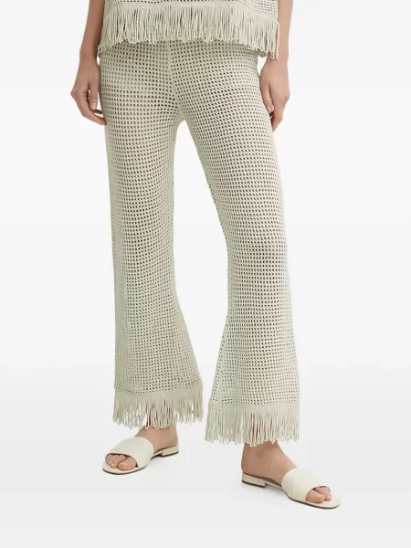 Pantaloni Sisley cu franjuri