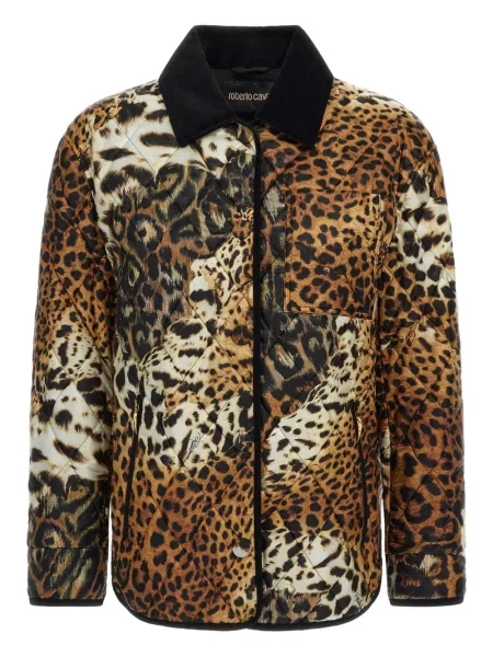 Geacă Roberto Cavalli cu imagine cu model leopard