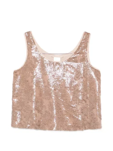 Top Pennyblack cu paiete maro