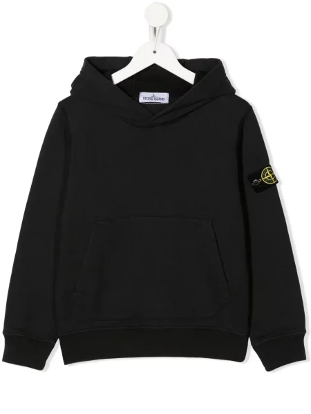 Bluza z kapturem dziecięca Stone Island czarna