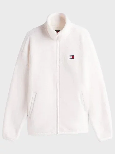 Спортивна кофта Tommy Jeans Тедді біла