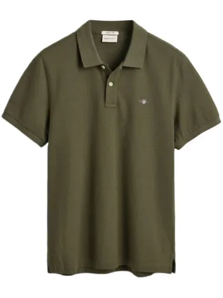 Polo Gant cu broderie verde