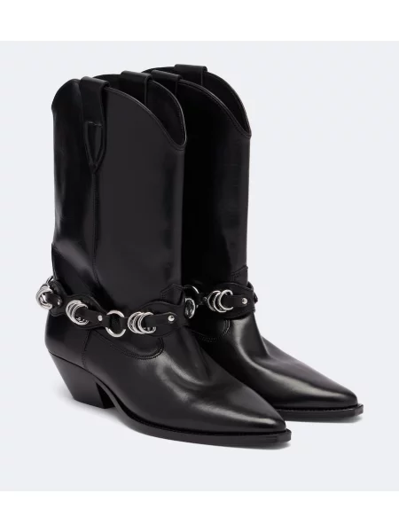 Botine Isabel Marant din piele negru