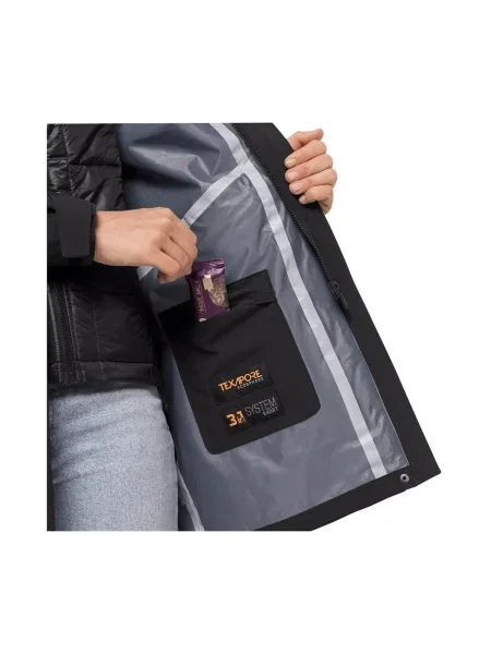 Geacă Jack Wolfskin negru