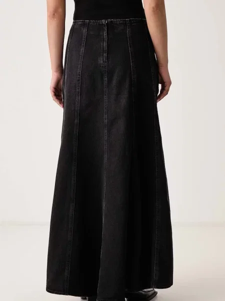 Levi's spódnica rozkloszowana jeansowa SEAMED FLARE czarna