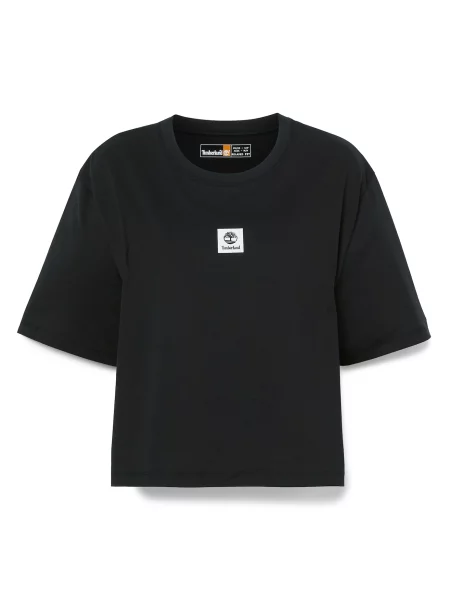 TIMBERLAND Tricou negru / murdar alb