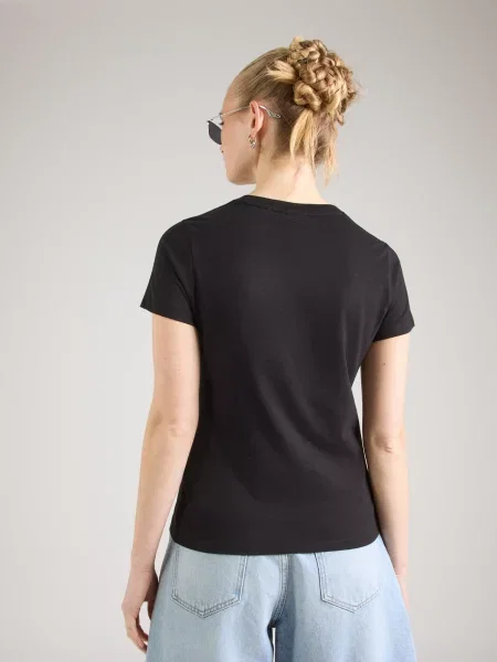 HUGO Tricou negru alb