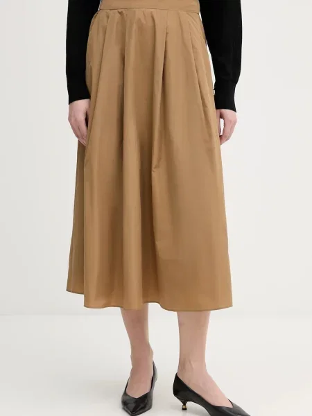 Marella Fustă trapez Diva maro