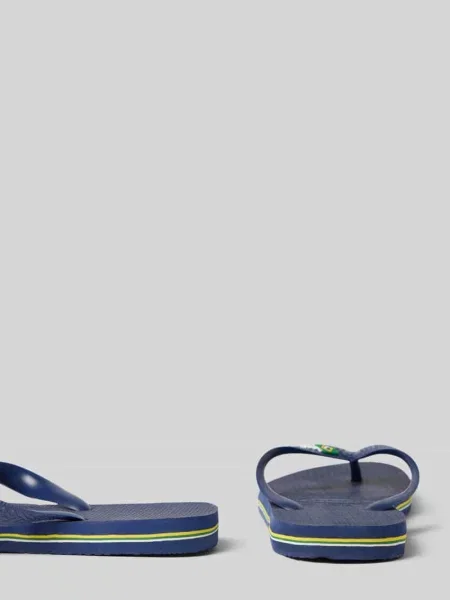 Klapki z detal z logo model Basil' Havaianas granatowe