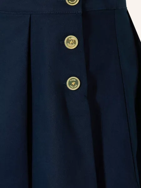 Tommy Hilfiger Spódnica Plisowana blau granatowa