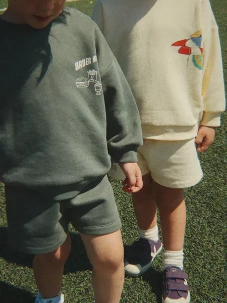 Konges Sløjd трикотажні шорти дитячі з бавовною LOU SWEAT SHORTS OCS