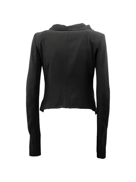 Geacă Rick Owens asimetrică negru