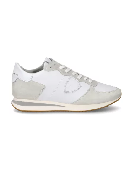 Sneakersy Philippe Model zamszowe białe