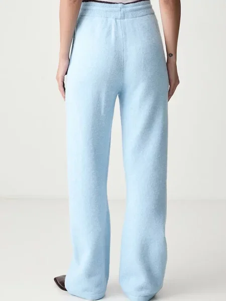 Spodnie dresowe adidas Ess Knit Tipping Pants Clear Sky/ Noble Red XS niebieskie