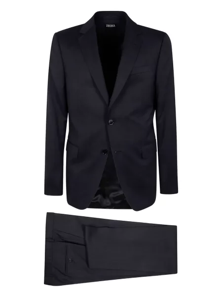 Costum Zegna în carouri de costum negru