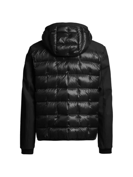 Geacă cu puf Parajumpers cu glugă negru