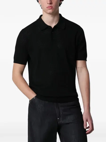 Polo Roberto Collina tricotate negru
