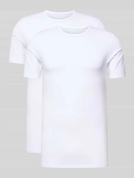T-shirt z okrągłym dekoltem w Zestaw 2 szt. Mcneal biała