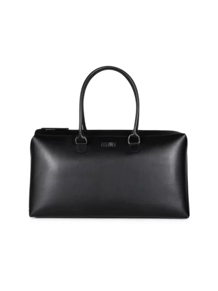 Torba Mm6 Maison Margiela skórzana czarna