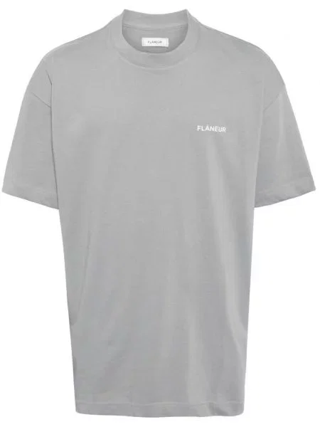 Tricou Flâneur cu imagine gri