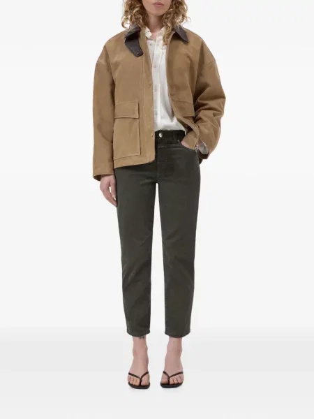 Pantaloni Closed de catifea cord verde
