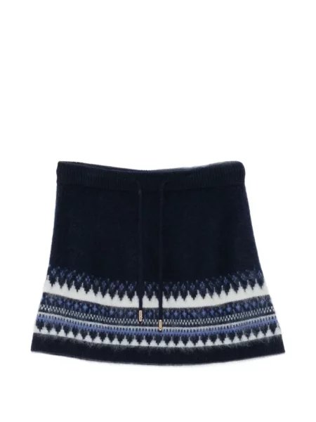 Scurt fustă Maje tricotate albastru