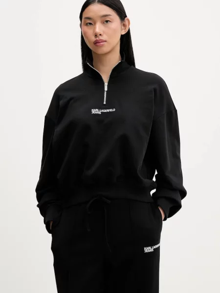 Karl Lagerfeld Jeans hanorac de uni negru