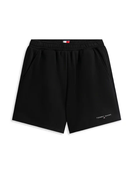 Tommy Jeans Pantaloni scurți sport Linear negru