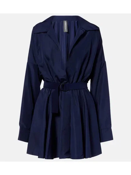 Sukienka koszulowa Norma Kamali garniturowa niebieska