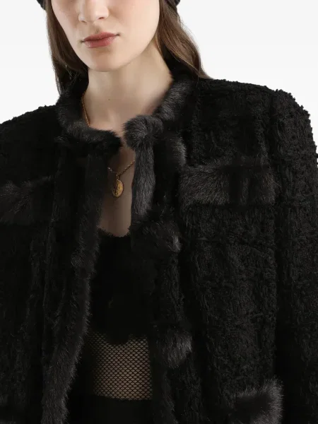 Яке Dolce & Gabbana от туид черно