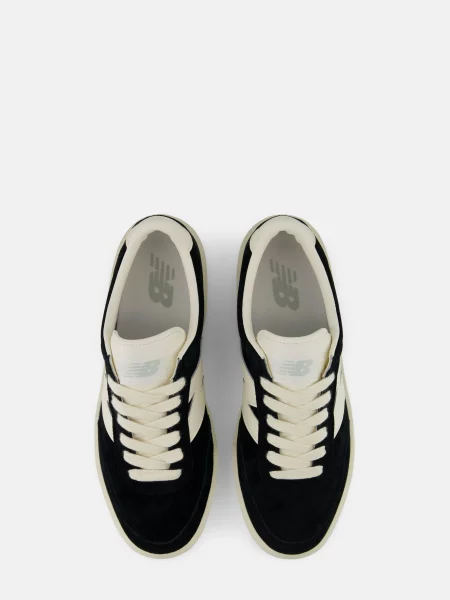 Замшевые кеды New Balance черные