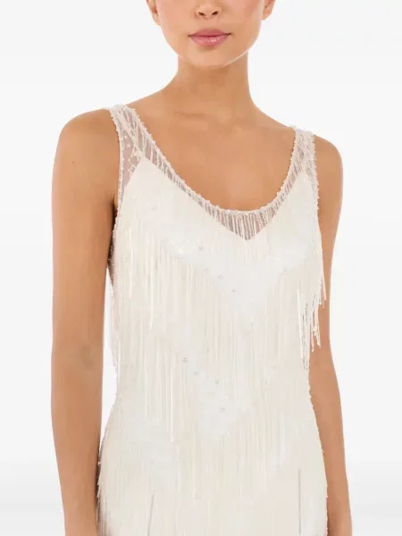 Rochie maxi Jenny Packham cu franjuri de costum