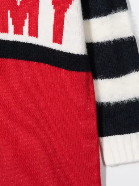 Sukienka dziecięca Tommy Hilfiger czerwona