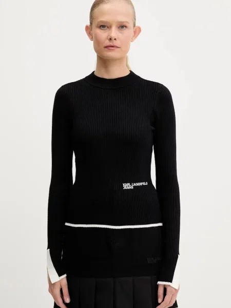 Pulover Karl Lagerfeld Jeans negru