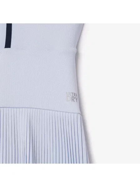 Lacoste Sukienka Slim Fit niebieski