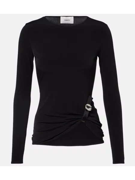 Top Coperni din piele negru