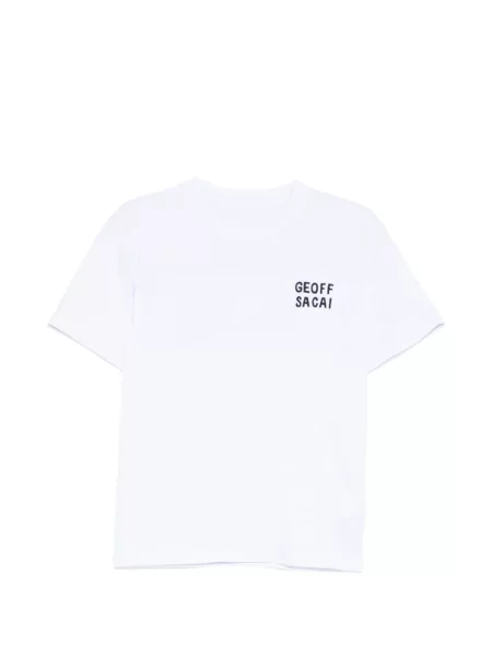 Tricou Sacai cu imagine alb