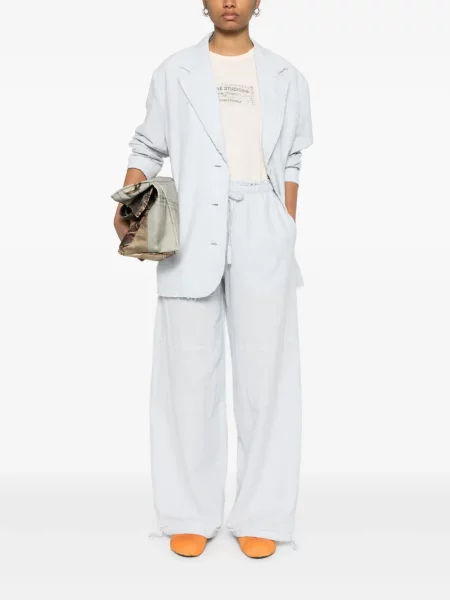 Vienakrūtis švarkas Acne Studios mėlyna
