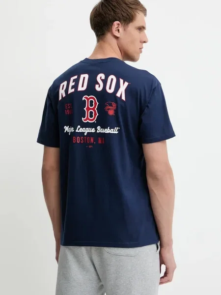 Тениска Nike Boston Red Sox тъмносиньо с принт червено