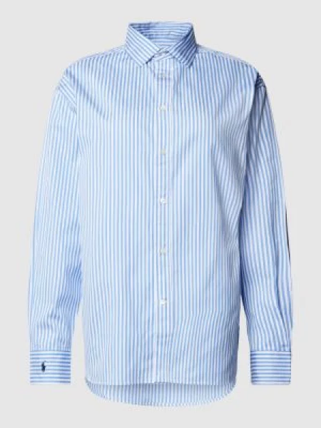 Koszula Polo Ralph Lauren w paski niebieska