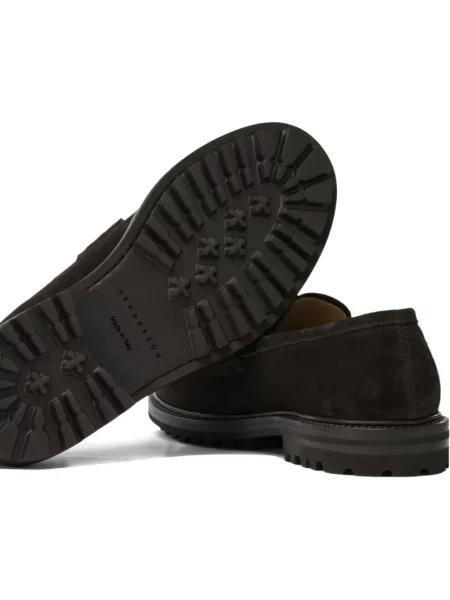 Pantofi loafer Henderson Baracco din piele de căprioară maro
