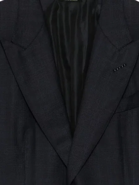 Costum Tom Ford cu rever albastru